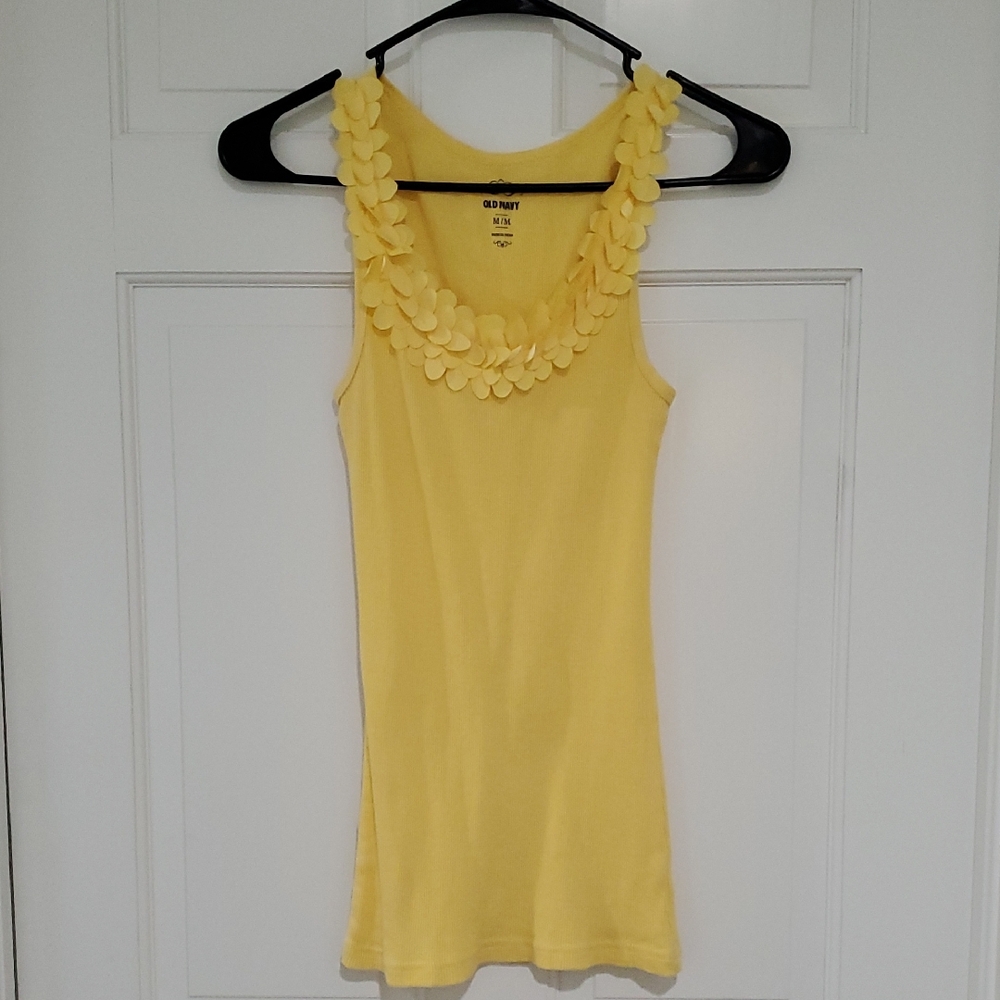 Old Navy Yellow Tank Womens Sz M